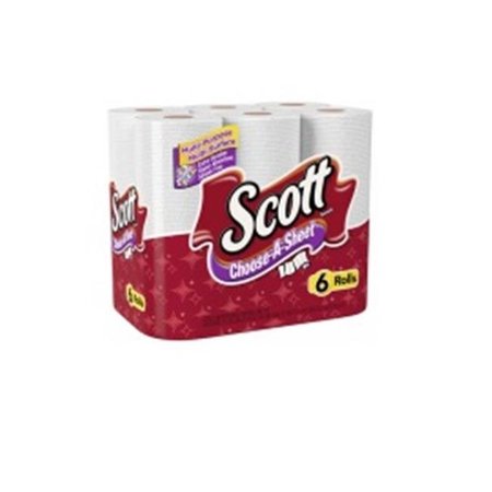 KIMBERLY-CLARK Scott Paper Towels, 1 Ply, White 216279
